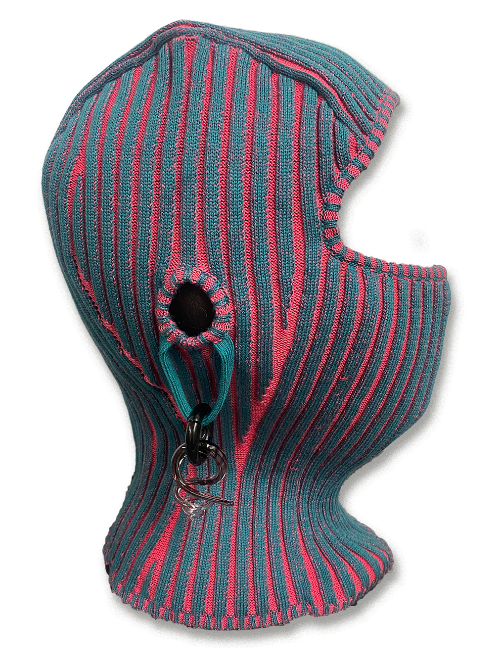 Plaited Rib Balaclava with Ear Weights