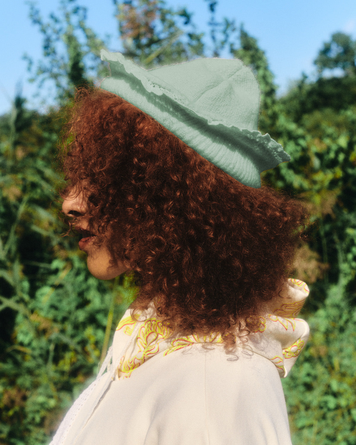 Photosynthetic Lacy Brimmed Hat