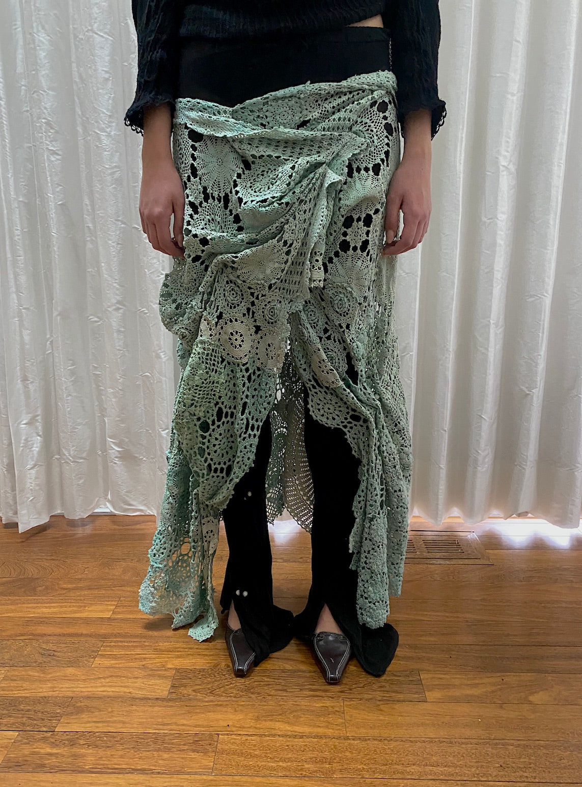 Photosynthetic Crochet Wrap Skirt