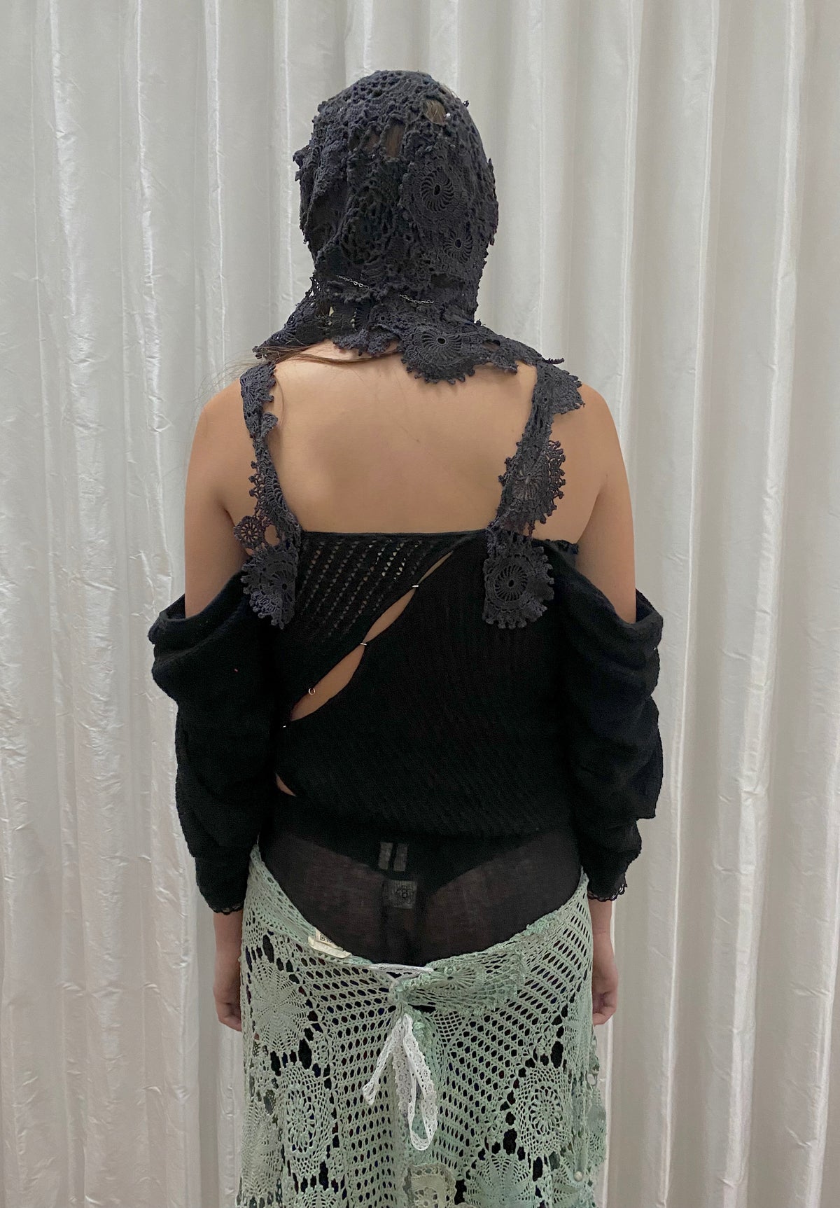 Slashed Corset with Crochet