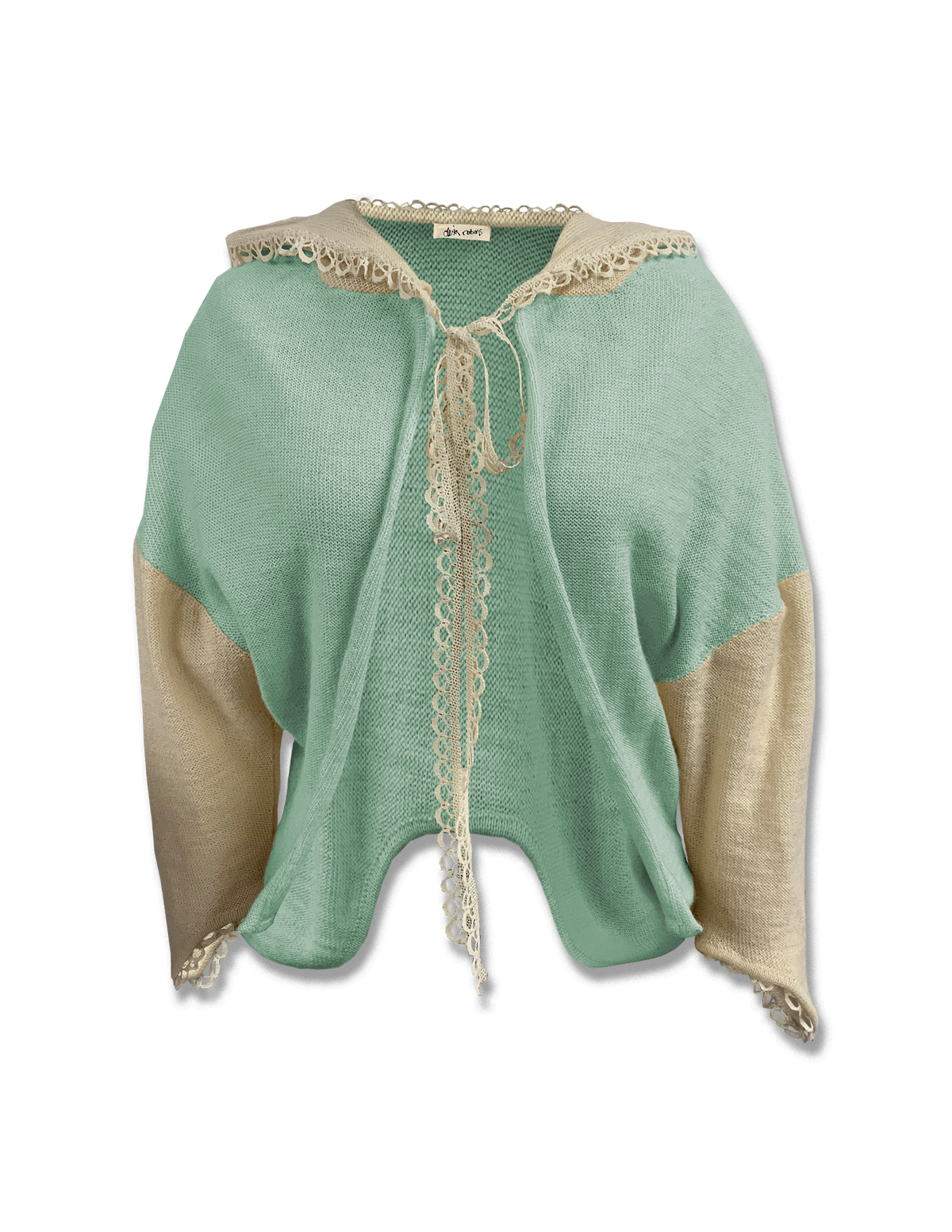 Photosynthetic Cropped Cardigan with Lace