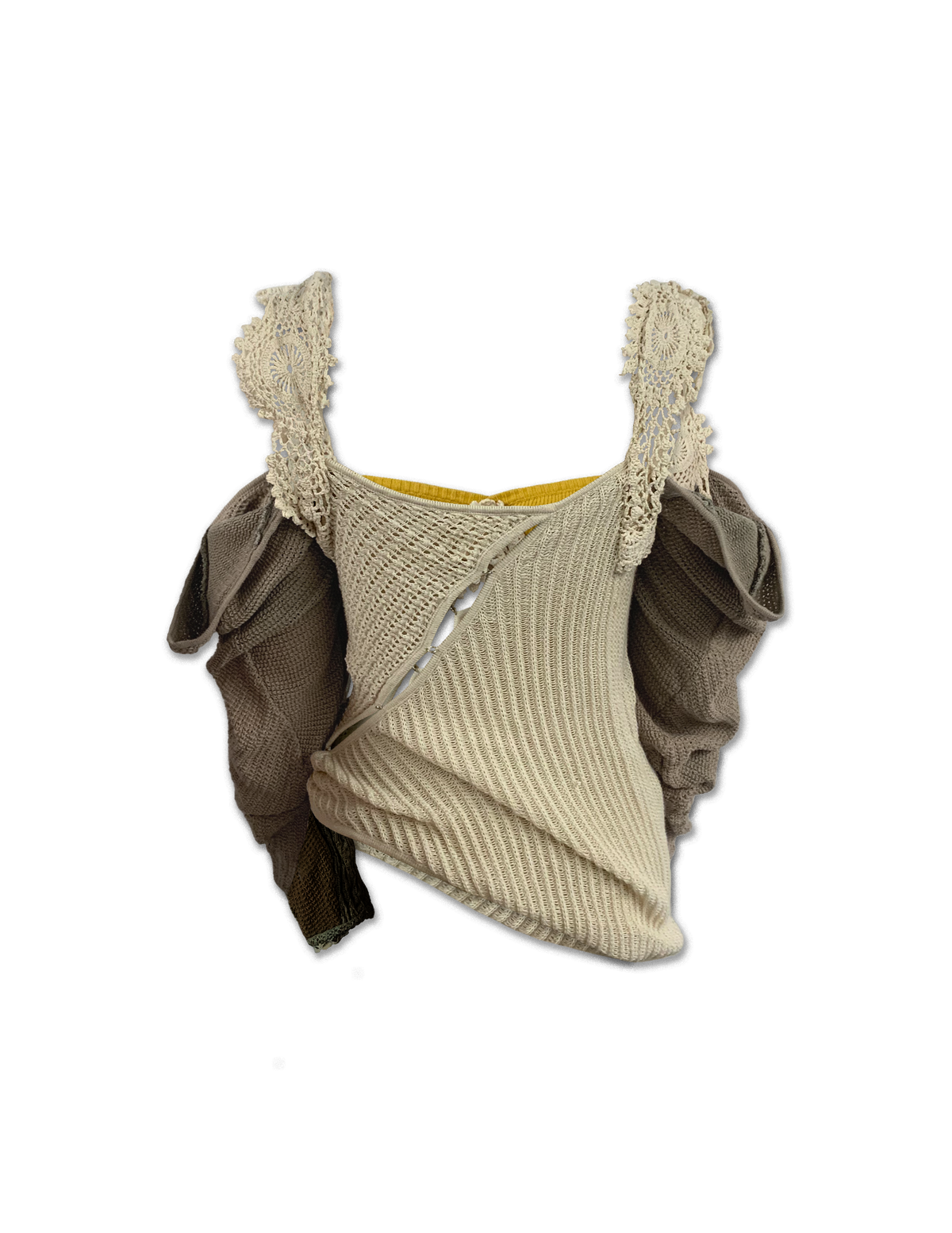 Slashed Corset with Crochet