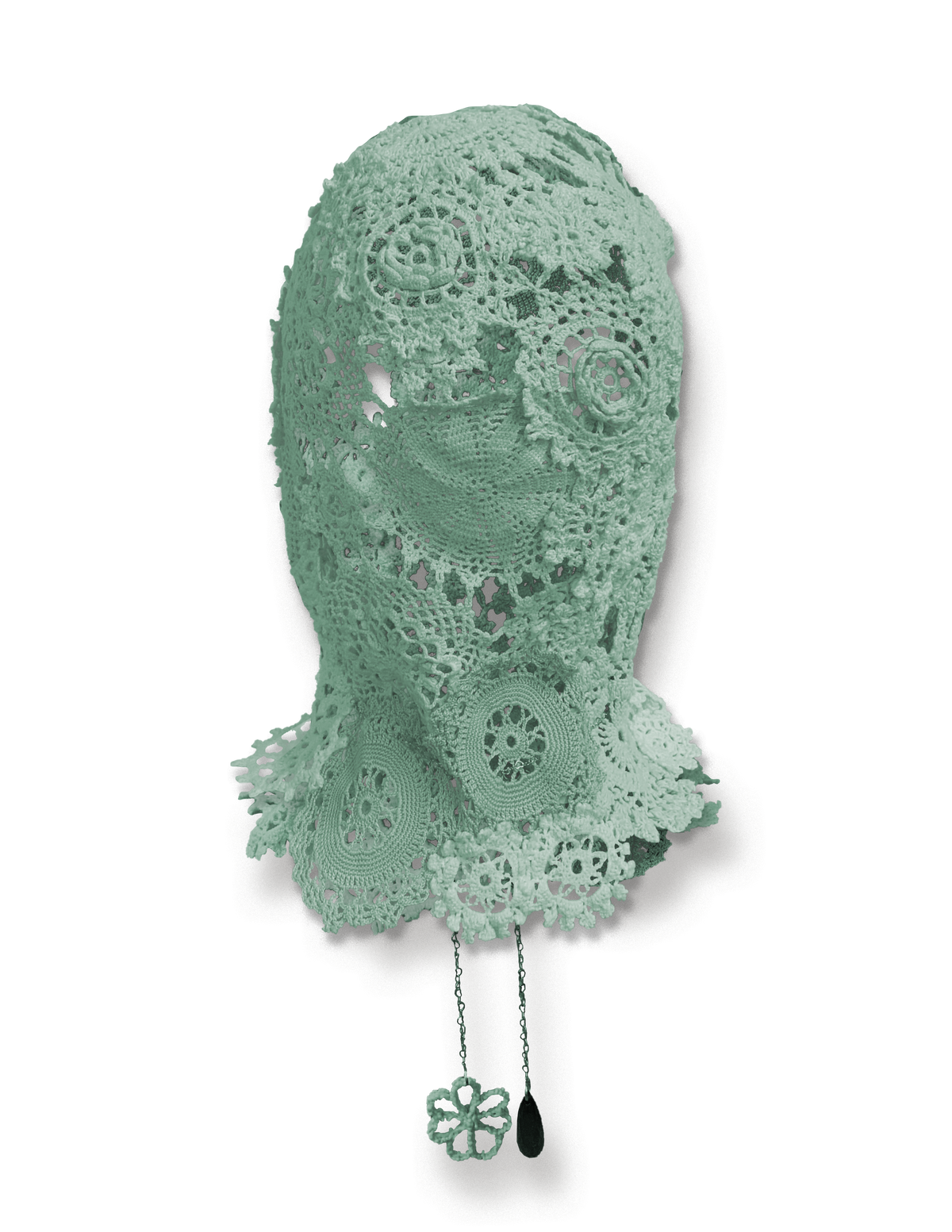 Photosynthetic Crochet Lace Balaclava