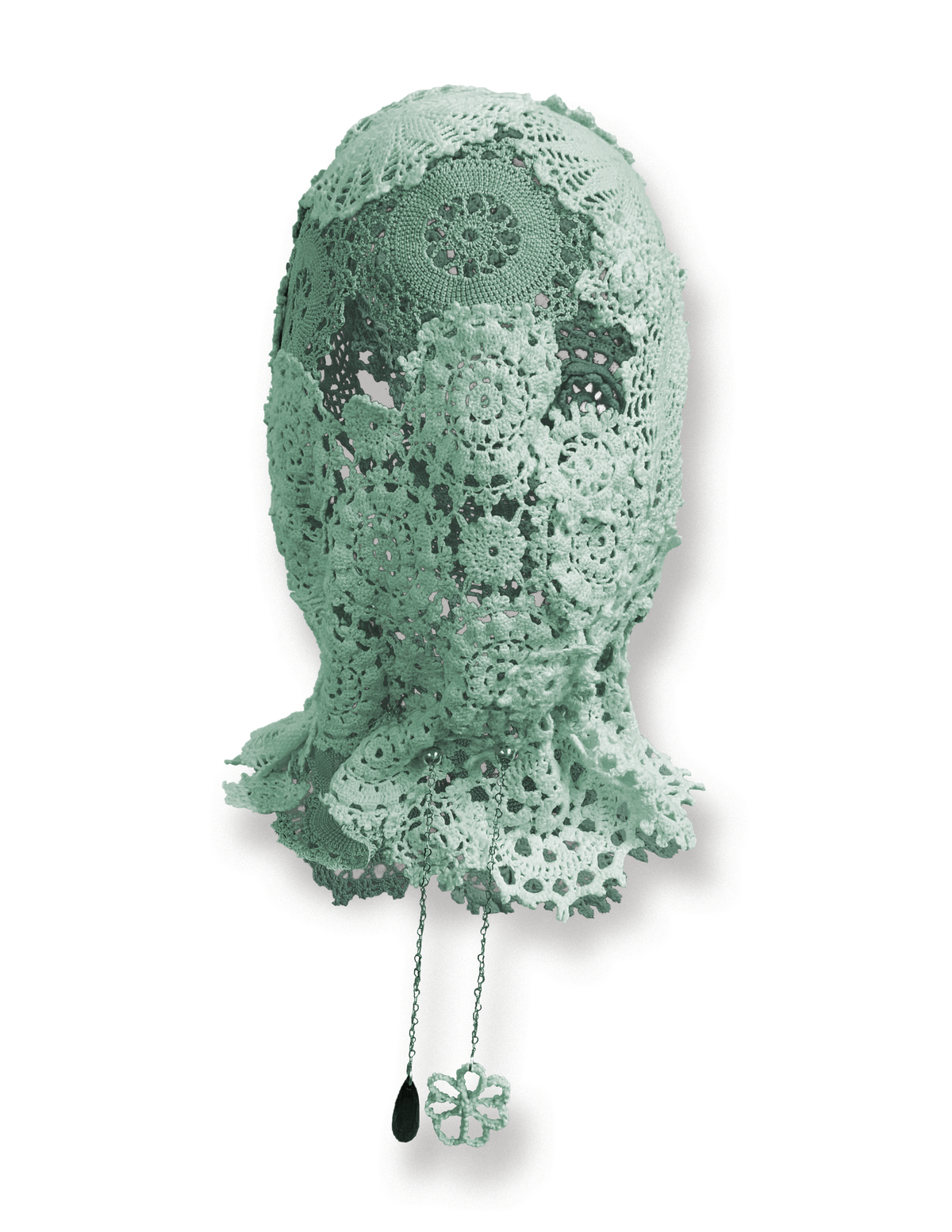 Photosynthetic Crochet Lace Balaclava